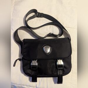 Black Pajar Crossbody Nylon Shoulder Bag